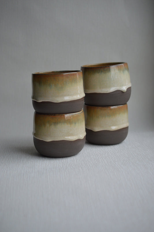 Becher Herbst / dunkler Ton